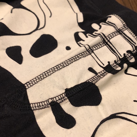 Skeleton pajamas (glow in the dark), 100% cotton. Size YL (10). Unisex. - Picture 3 of 5